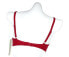 Фото #2 товара Profile By Gottex Solid Cherry Ruffled Bikini Top Swimwear Size 34D