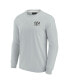 ფოტო #3 პროდუქტის Men's and Women's Gray Cincinnati Bengals Super Soft Long Sleeve T-shirt