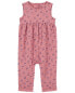 Baby Floral Cotton Jumpsuit 12M