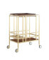 Фото #2 товара Ron Serving Bar Cart with Metal Frame and Casters