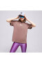 Фото #1 товара Женская Футболка Nike Sportswear Gel-Midi Swoosh Graphic Boyfriend Short-Sleeve Коричневая FD1129-291