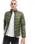 Фото #1 товара ONLY & SONS lightweight puffer in khaki