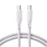 Фото #1 товара Kabel przewód USB-C 60W szybki transfer Multi-Color Series 1m biały