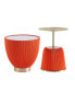 Фото #1 товара Anderson 2-Piece Leatherette Upholstered End Table Set