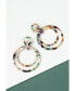 Фото #2 товара Margot Multicolored Resin Dangle Earrings