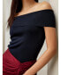 Фото #1 товара Women's Off-Shoulder Silk Top for Women