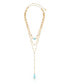 Turquoise 18k Gold Plated Multi-Chain Choker