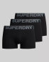 Superdry Cotton trunk triple pack in black