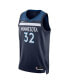 Фото #3 товара Men's and Women's Karl-Anthony Towns Navy Minnesota Timberwolves Swingman Jersey - Icon Edition