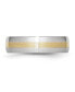 Cobalt 14k Gold Inlay Satin Wedding Band Ring