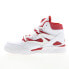 Фото #5 товара Reebok Pump Omni Zone II Mens White Leather Lifestyle Sneakers Shoes