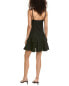 Sandro Surplice Mini Dress Women's Black 40