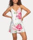 Women's Adrienne Printed Satin Chemise