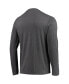 ფოტო #3 პროდუქტის Men's Red, Heathered Charcoal Maryland Terrapins Meter Long Sleeve T-shirt and Pants Sleep Set