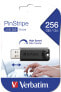 Фото #9 товара Verbatim PinStripe 3.0 - USB 3.0 Drive 256GB ? - Black - 256 GB - USB Type-A - 3.2 Gen 1 (3.1 Gen 1) - Slide - 7 g - Black