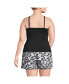 ფოტო #3 პროდუქტის Plus Size Chlorine Resistant Square Neck Tankini Swimsuit Top