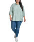 Фото #6 товара Trendy Plus Size Utility Shirt