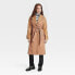 Фото #1 товара Women's Relaxed Trench Coat - A New Day Brown XL