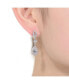 ფოტო #2 პროდუქტის Sterling Silver with Rhodium Plated Clear Pear with Round and Marquise Cubic Zirconia Accent Dangle Earrings