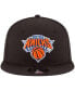 Фото #4 товара Men's Black New York Knicks Official Team Color 9FIFTY Snapback Hat