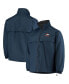 Фото #1 товара Men's Navy Denver Broncos Triumph Fleece Full-Zip Jacket
