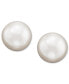 ფოტო #1 პროდუქტის Silver-Tone Imitation Pearl Stud Earrings (6MM)