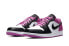 Кроссовки Nike Air Jordan 1 Low Black Active Fuchsia (Белый, Розовый)