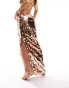 Jaded Rose disc sequin maxi skirt co-ord in gold