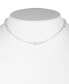 Crystal Pavé Open Link Collar Necklace in Sterling Silver, 15" + 3" extender