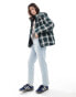 Фото #2 товара Polo Ralph Lauren Country plaid puffer jacket with logo in green check