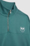 DeFactoFit Oversize Fit Dik Yaka Sporcu Sweatshirt B4572AX24SP