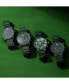 ფოტო #9 პროდუქტის Men's Chrono Ceramic Matte Olive Green Ceramic Bracelet Watch 45mm