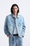 Фото #3 товара Куртка джинсовая облегающего кроя ZARA