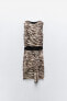 Фото #5 товара Платье из полупрозрачной ткани с принтом и вырезами ZARA