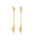 18k Gold Plated Kite Drop Earrings