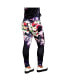 Фото #1 товара Women's Curvy Fit Active Floral Print Poly Tricot Leggings