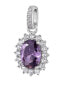 Фото #1 товара Fancy Magic Purple FMP19 elegant silver pendant