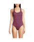 Фото #1 товара Women's Chlorine Resistant X-Back High Leg Soft Cup Tugless Sporty One Piece Swimsuit