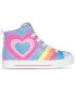 Фото #3 товара Little Girl's Twinkle Toes: Twinkle Hearts - Heart Pop Light Up Casual Sneakers from Finish Line