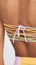 L*Space 284610 Women's Beach Wave Bikini Top, Diagonal Sunburst, S