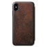 Фото #6 товара Чехол для iPhone XS Max из натуральной кожи Nomad Tri Folio