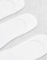 Фото #3 товара Pieces 4 pack footsie invisible socks in white