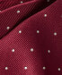 Men's Crimson & Cream Dot Tie