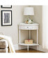 Favorite Finds Corner Stand Table with Storage