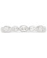 Фото #2 товара Diamond Oval & Pear Bezel Band (1/2 ct. t.w.) in 14k White Gold