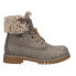 Фото #1 товара Lugz Convoy Faux Fur Lace Up Womens Grey Casual Boots WCNYFD-0426
