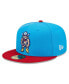 ფოტო #1 პროდუქტის Men's Blue, Red Amarillo Sod Poodles Marvel x Minor League 59FIFTY Fitted Hat