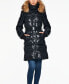 ფოტო #3 პროდუქტის Women's Chalet Belted Faux-Fur-Trim Hooded Puffer Coat
