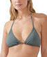 ფოტო #1 პროდუქტის Women's Solid Slider Triangle Bikini Top