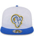 ფოტო #3 პროდუქტის Men's White/Royal Los Angeles Rams 2024 NFL Training Camp Golfer Snapback Hat